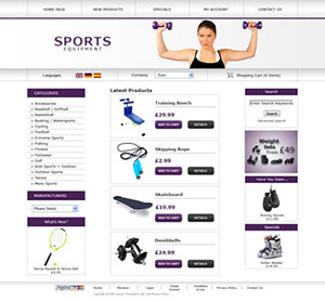 Sports Equipment E-Commerce Template